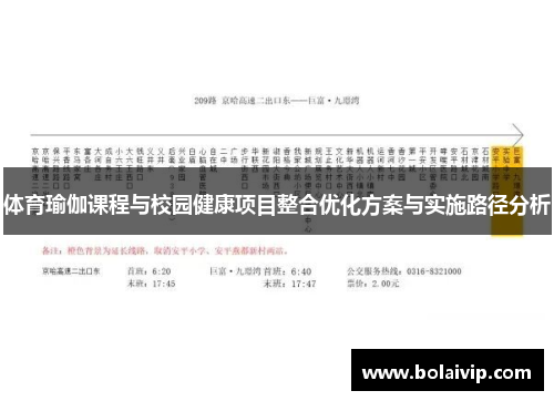 体育瑜伽课程与校园健康项目整合优化方案与实施路径分析